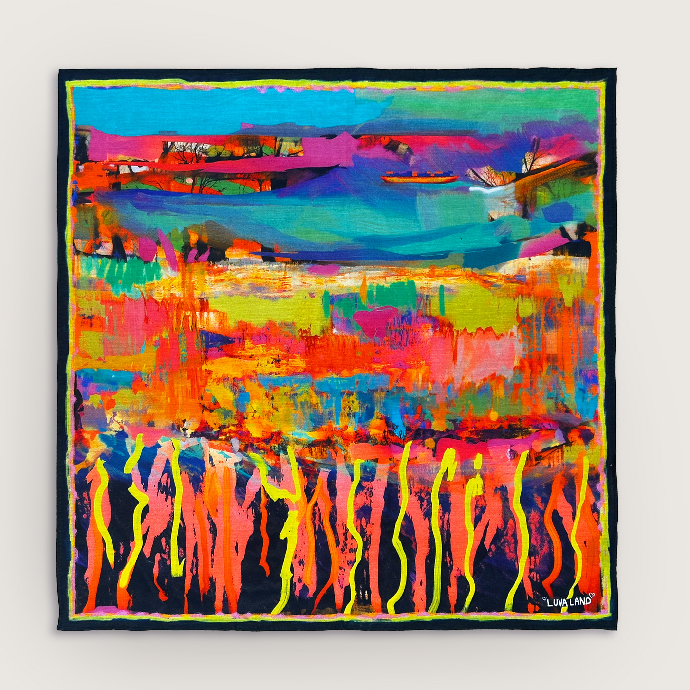 Abstract Landscape hanky