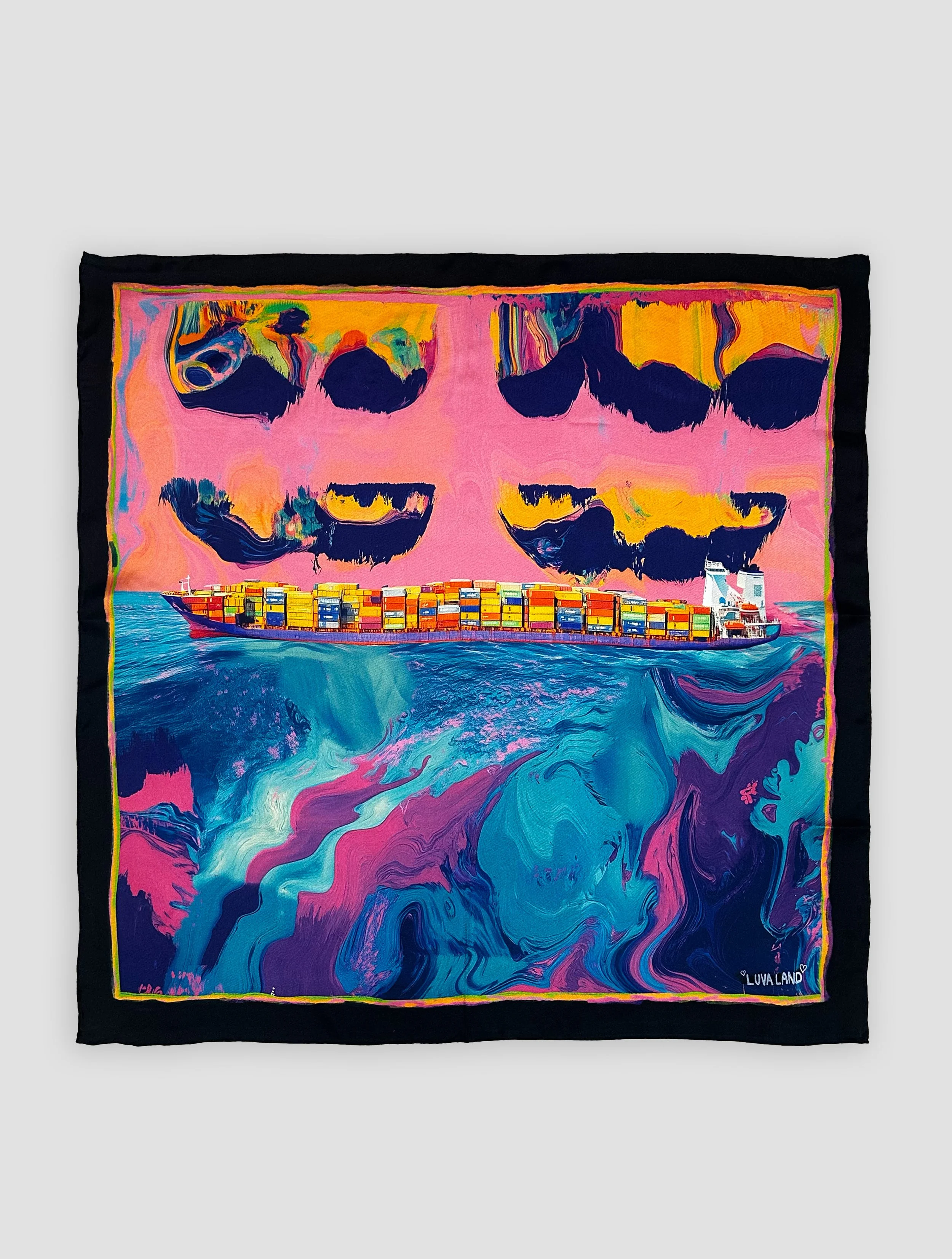 Tanker & Tide silk scarf flat